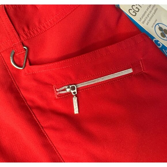 NWT GGBlue Luxe Sport Red Skort With Pockets & Pleats Women’s Size 10 - Picture 4 of 8